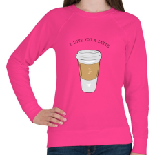 PRINTFASHION Latte - Női pulóver - Fukszia női pulóver, kardigán