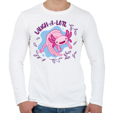 PRINTFASHION Laugh-a-lotl - Férfi hosszú ujjú póló - Fehér férfi póló