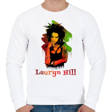 PRINTFASHION lauryn hill - Férfi pulóver - Fehér