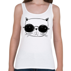 PRINTFASHION Laza macsek - Női atléta - Fehér