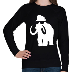 PRINTFASHION Laza mammut - Női pulóver - Fekete