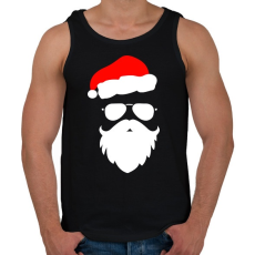 PRINTFASHION Laza mikulás - Férfi atléta - Fekete