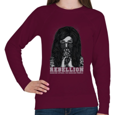 PRINTFASHION Lázadó - Női pulóver - Bordó