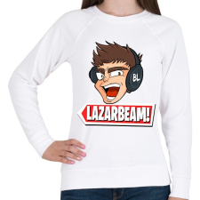 PRINTFASHION lazarbeam - Női pulóver - Fehér női pulóver, kardigán