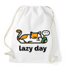 PRINTFASHION Lazy Day - Sportzsák, Tornazsák - Fehér