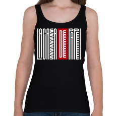 PRINTFASHION LCDP Text - Női atléta - Fekete