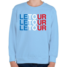 PRINTFASHION Le Tour - Gyerek pulóver - Világoskék gyerek pulóver, kardigán