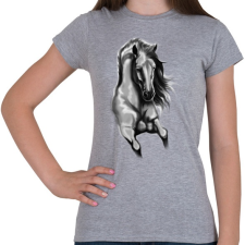 PRINTFASHION leader - Női póló - Sport szürke női póló