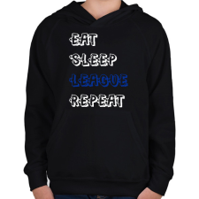 PRINTFASHION League of Legends 02 - Gyerek kapucnis pulóver - Fekete gyerek pulóver, kardigán