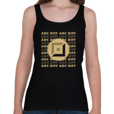 PRINTFASHION League of Legends - ADC DIFF - Női atléta - Fekete női trikó