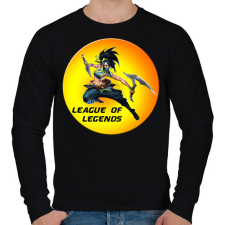 PRINTFASHION League of Legends Akali - Férfi pulóver - Fekete férfi pulóver, kardigán