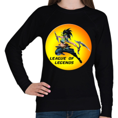PRINTFASHION League of Legends Akali - Női pulóver - Fekete