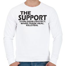 PRINTFASHION League of legends Support main - Férfi pulóver - Fehér