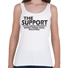 PRINTFASHION League of legends Support main - Női atléta - Fehér női trikó