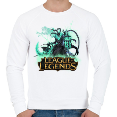 PRINTFASHION league of legends Thresh - Férfi pulóver - Fehér