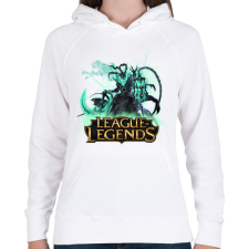 PRINTFASHION league of legends Thresh - Női kapucnis pulóver - Fehér női pulóver, kardigán