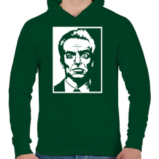 PRINTFASHION lealand palmer - Férfi kapucnis pulóver - Sötétzöld