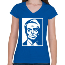 PRINTFASHION lealand palmer - Női V-nyakú póló - Királykék női póló