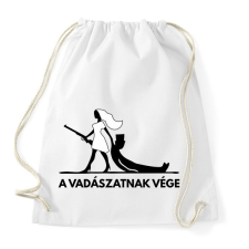 PRINTFASHION Leánybúcsú - A vadászatnak vége! - Sportzsák, Tornazsák - Fehér tornazsák