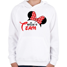 PRINTFASHION Leánybúcsú - Bride's Team - Gyerek kapucnis pulóver - Fehér gyerek pulóver, kardigán