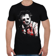 PRINTFASHION Leatherface - Férfi póló - Fekete férfi póló
