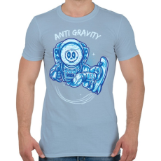 PRINTFASHION Lebegés - Férfi póló - Világoskék