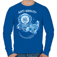 PRINTFASHION Lebegés - Férfi pulóver - Királykék