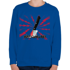 PRINTFASHION LÉCCI SZÓLJ BE - Gyerek pulóver - Királykék gyerek pulóver, kardigán