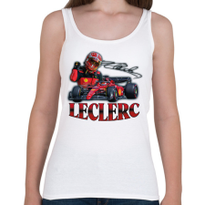 PRINTFASHION Leclerc F1 - Női atléta - Fehér női trikó