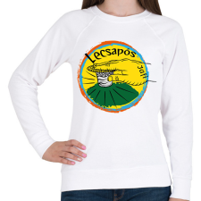 PRINTFASHION lecsapós 1 - Női pulóver - Fehér női pulóver, kardigán