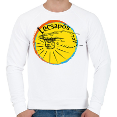 PRINTFASHION lecsapós 2 - Férfi pulóver - Fehér