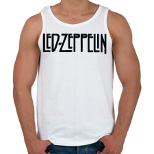 PRINTFASHION Led Zeppelin logo - Férfi atléta - Fehér atléta, trikó