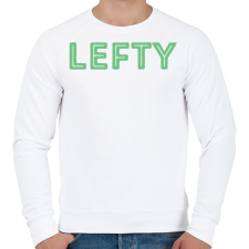 PRINTFASHION Lefty - Férfi pulóver - Fehér férfi pulóver, kardigán