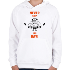 PRINTFASHION legday - Gyerek kapucnis pulóver - Fehér gyerek pulóver, kardigán