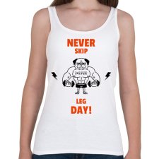 PRINTFASHION legday - Női atléta - Fehér női trikó