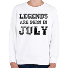 PRINTFASHION Legend are born in.  - Gyerek pulóver - Fehér