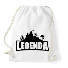 PRINTFASHION Legenda - Fortnite Style (Fekete) - Sportzsák, Tornazsák - Fehér tornazsák