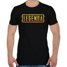 PRINTFASHION Legenda - PUBG Style - Férfi póló - Fekete férfi póló