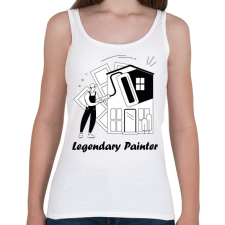 PRINTFASHION Legendary Painter - Női atléta - Fehér női trikó