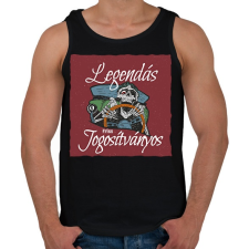 PRINTFASHION Legendás friss jogosítványos - Férfi atléta - Fekete atléta, trikó