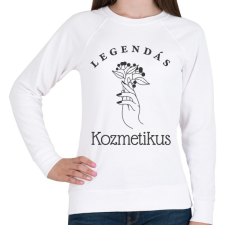 PRINTFASHION Legendás kozmetikus - Női pulóver - Fehér női pulóver, kardigán