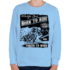 PRINTFASHION Legendás motorok - Gyerek pulóver - Világoskék