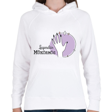 PRINTFASHION Legendás műkörmös - Női kapucnis pulóver - Fehér női pulóver, kardigán