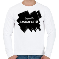 PRINTFASHION Legendás szobafestő - Férfi pulóver - Fehér