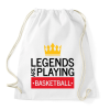 PRINTFASHION Legends are playing basketball - Sportzsák, Tornazsák - Fehér