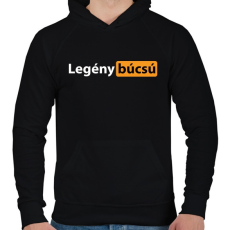 PRINTFASHION Legénybúcsú 18+ - Férfi kapucnis pulóver - Fekete