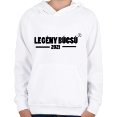 PRINTFASHION Legénybúcsú 2021 - Gyerek kapucnis pulóver - Fehér