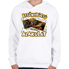 PRINTFASHION Legénybúcsú alakulat egyedi képpel - Gyerek kapucnis pulóver - Fehér gyerek pulóver, kardigán