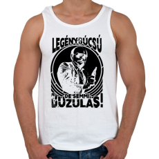 PRINTFASHION Legénybúcsú de semmi buzulás - Férfi atléta - Fehér