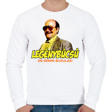 PRINTFASHION Legénybúcsú, de semmi buzulás - Férfi pulóver - Fehér férfi pulóver, kardigán